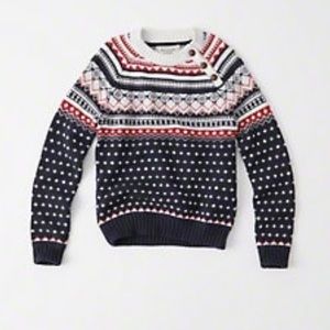Abercrombie Warm Yoke Pattern Sweater size Medium